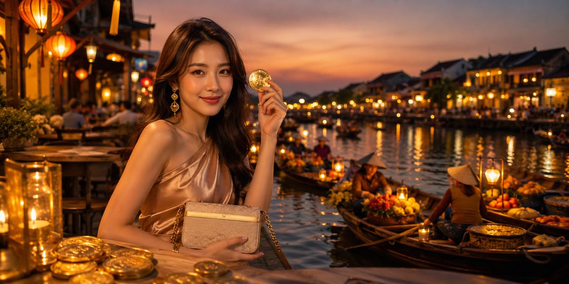 Không khí Hội An với cà phê và chủ đề ưu đãi VIP cho người dùng Việt